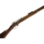 Mauser 1871 pattern 11x60R bolt action rifle, serial number 7537F, 33inch barrel secured by three