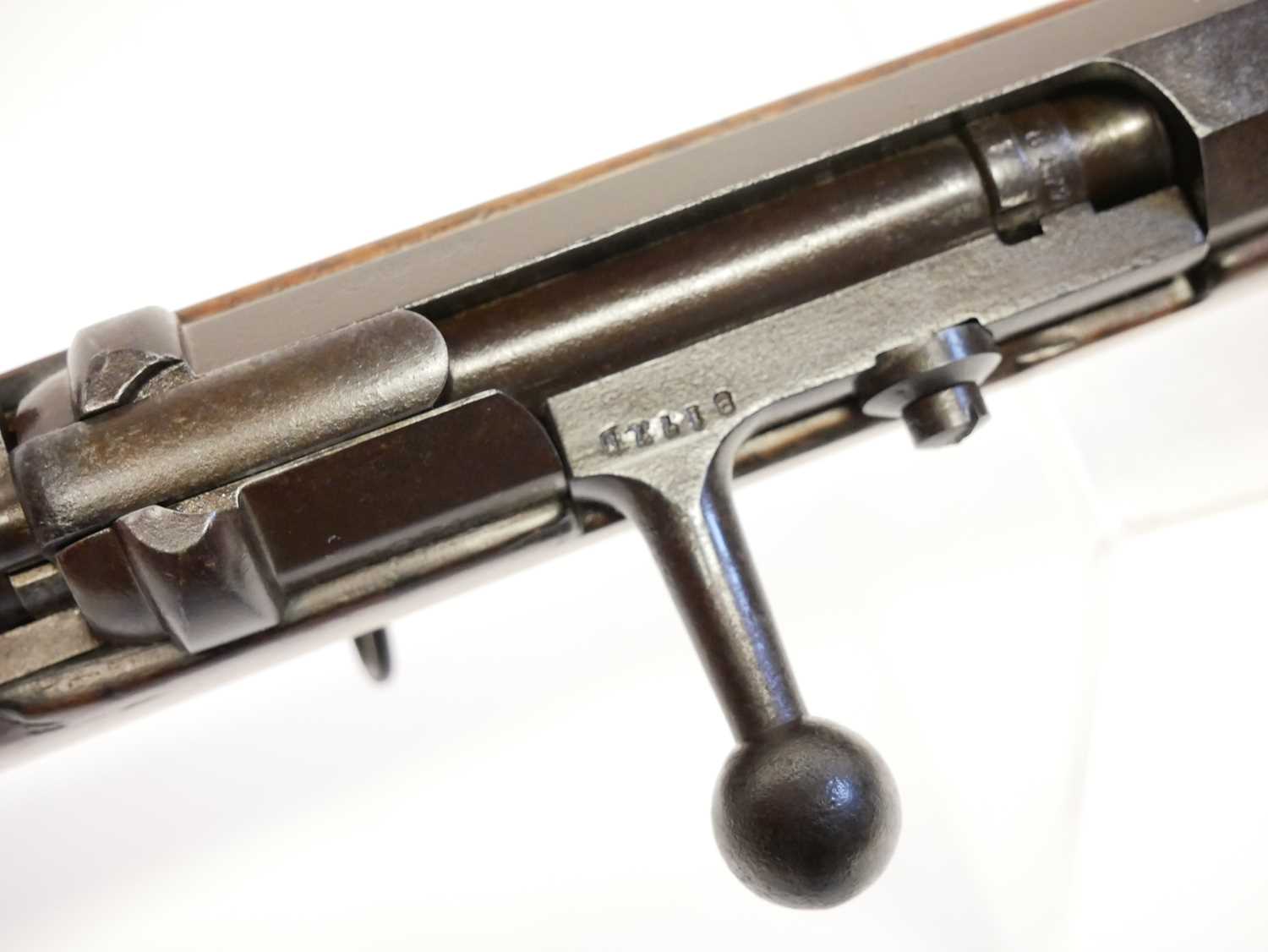 Rare British manufactured Mauser 1871 pattern 11x60R bolt action rifle, serial number 8177D, - Image 7 of 21