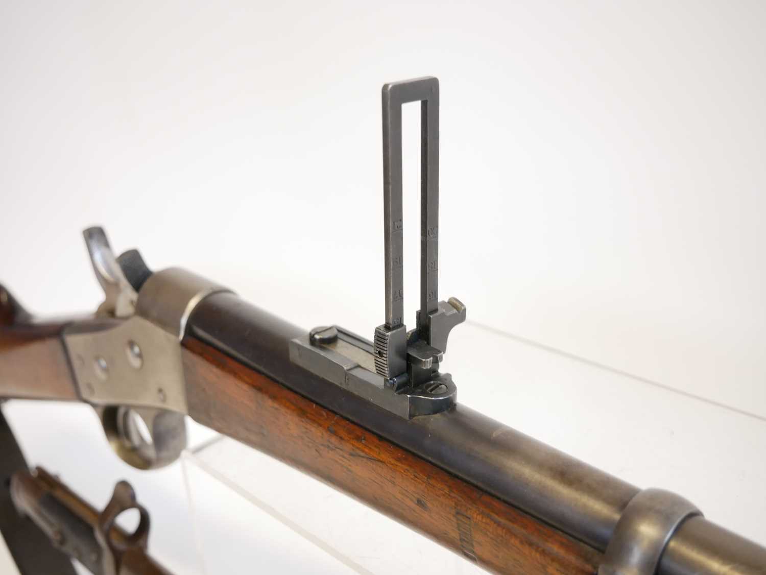 Danish Remington 11.7x51R M.1867 rolling block rifle, serial number 61233, 35inch barrel secured - Image 6 of 17