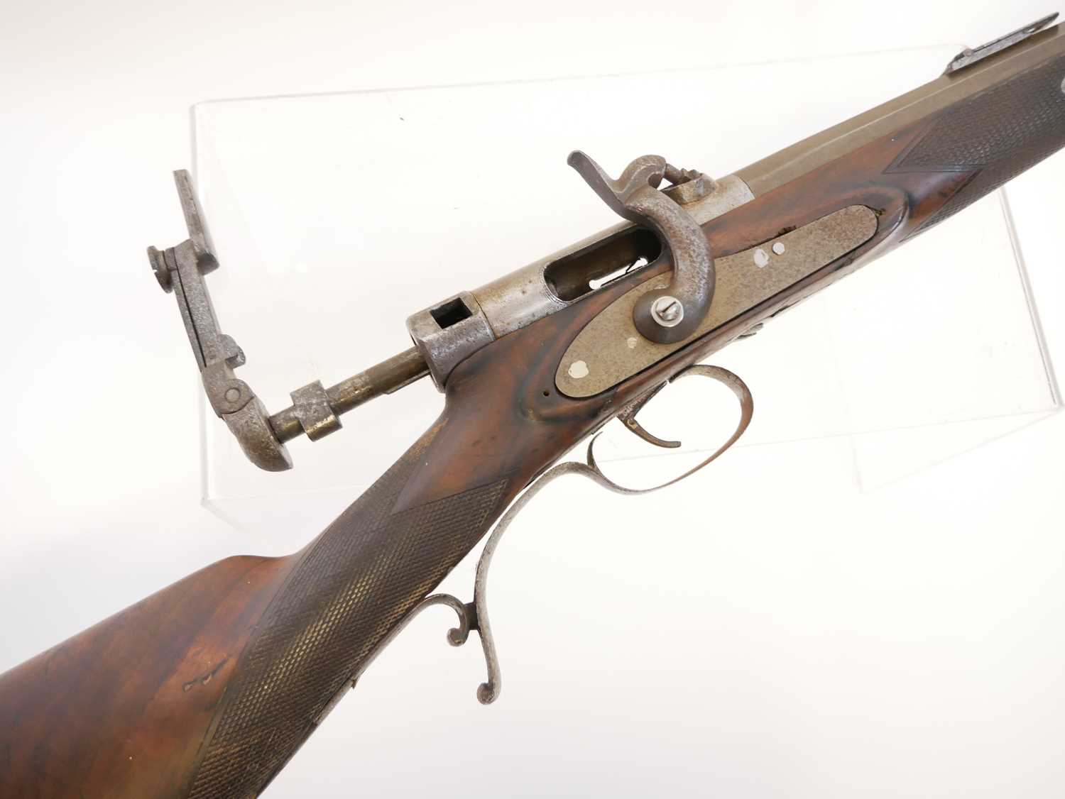 Calisher and Terry patent 52 bore percussion capping breech loading rifle, for restoration, 29inch - Image 11 of 17