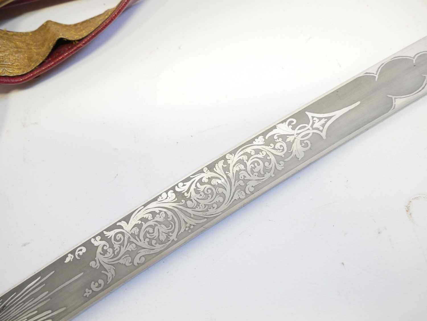 Victorian 1831 pattern general officer's Mameluke or sword, 32inch blade with retailer Poole & Co. - Image 15 of 19