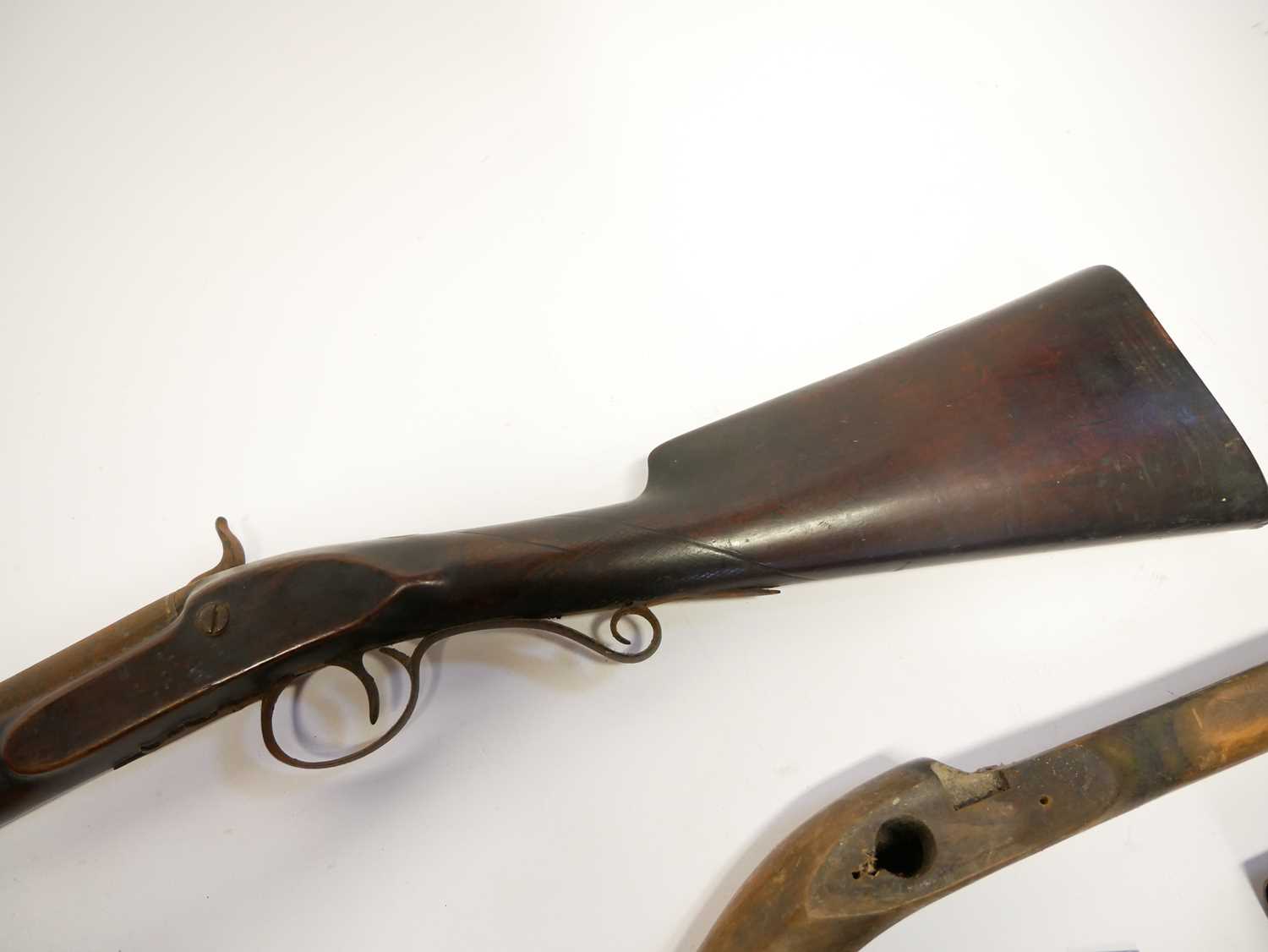 Percussion 14 bore muzzle-loading shotgun by Marigold for restoration together with a collection - Bild 7 aus 11