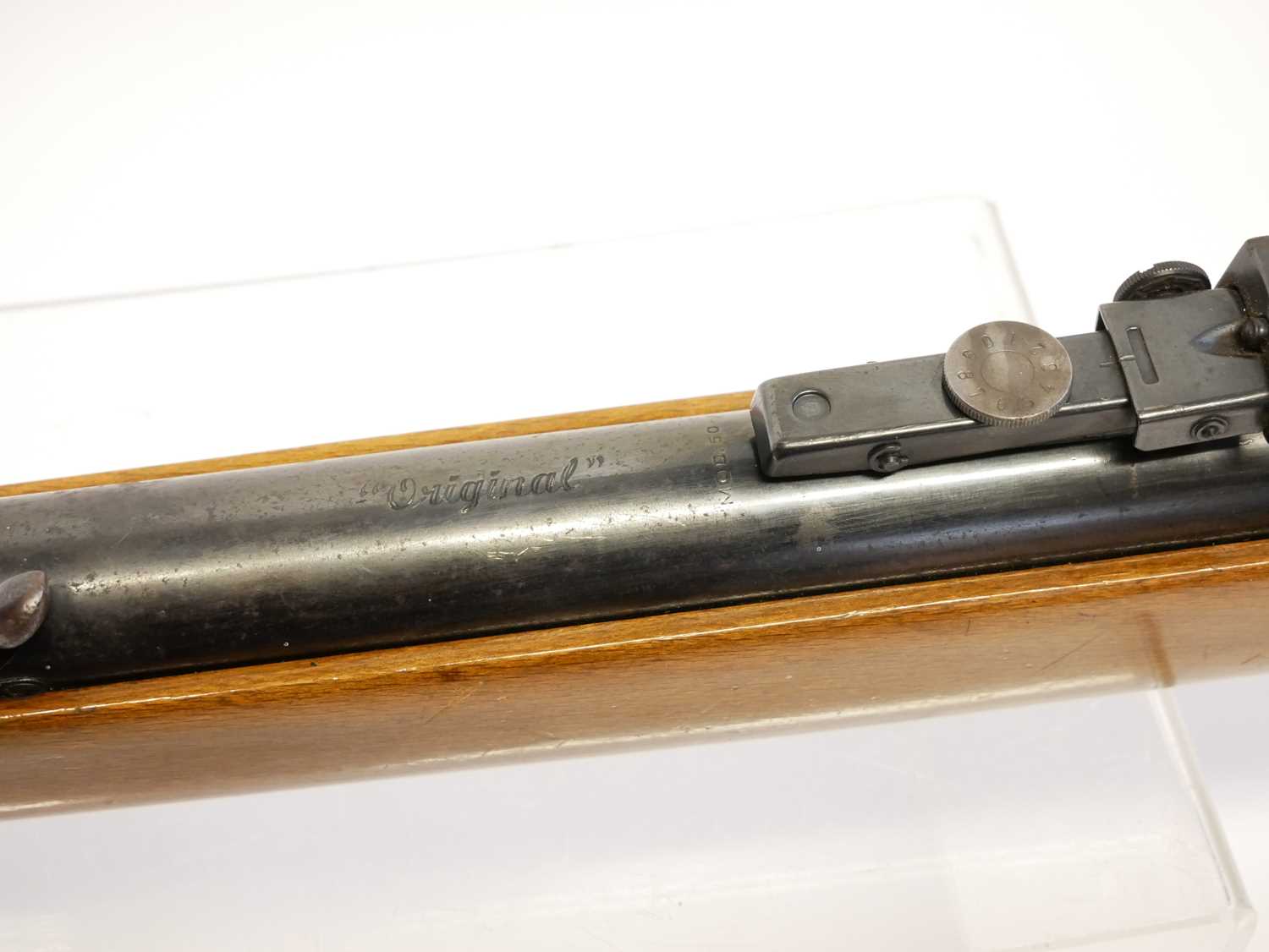 Original model 50 .22 air rifle, serial number 71371623, 18.5 inch barrel with tunnel front sight - Image 10 of 13