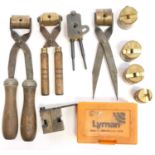 Collection of modern bullet moulds, to include a Lyman no. 939 bullet mould in box, Chris Tanner