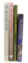 Four books on British gunmakers, including Cogswell and Harrison by Cooley and Newton, The Best of