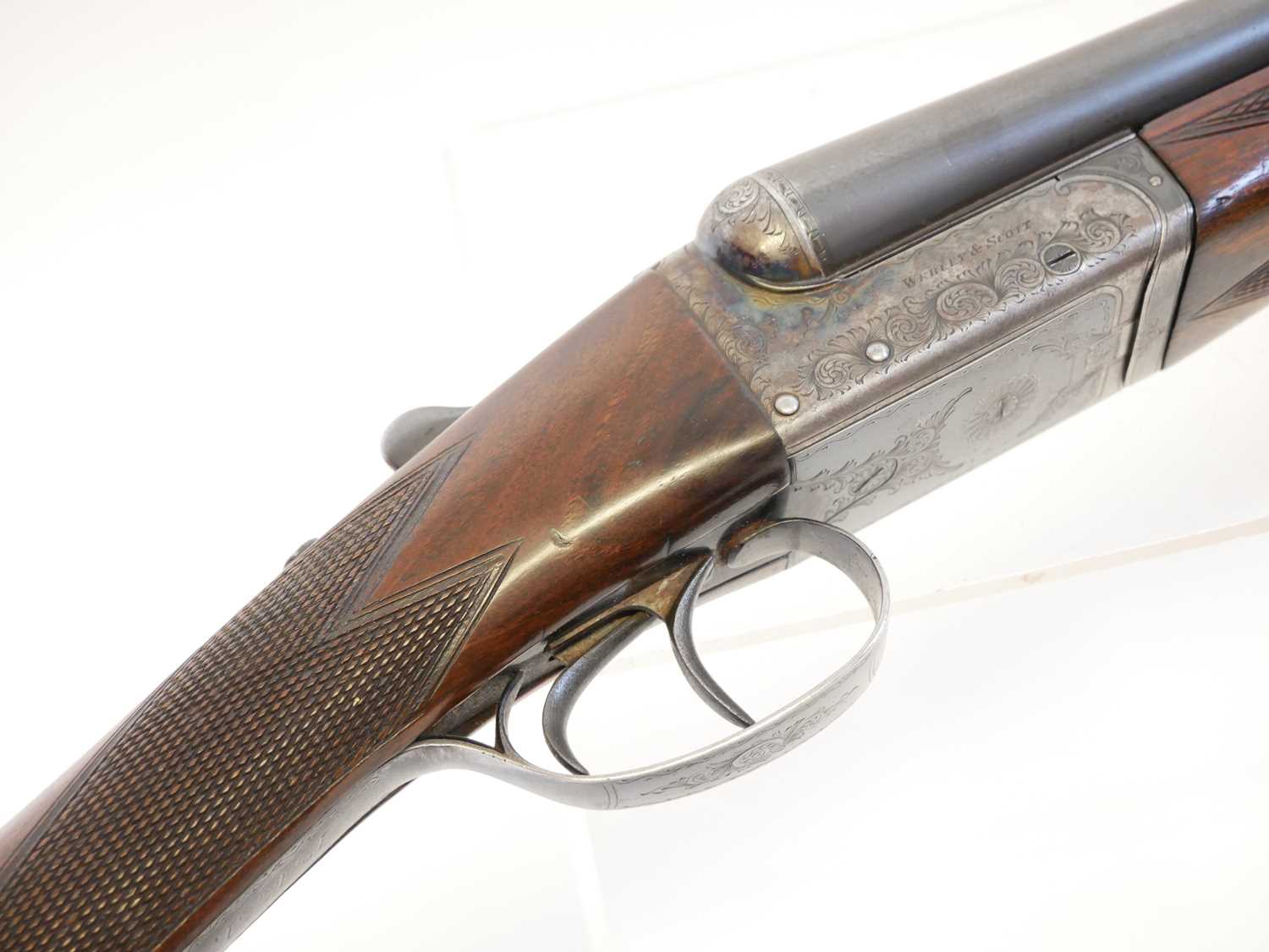 Webley and Scott 12 bore side by side shotgun, serial number 134551, 28 inch barrels with 2 3/4 inch - Image 7 of 15