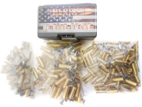 Brass cases and bullets, to include ninety .310 Cadet cases made from cut down 32-20 cases, some