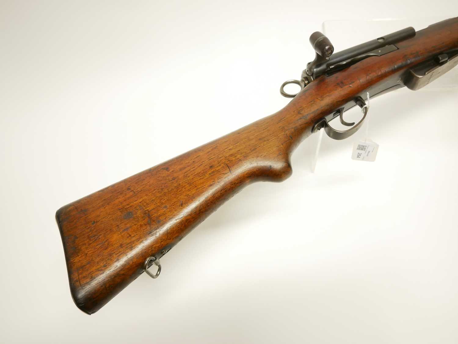 Schmidt Rubin 1911 7.5mm straight pull rifle, matching serial numbers 458583 to barrel, receiver, - Image 11 of 18