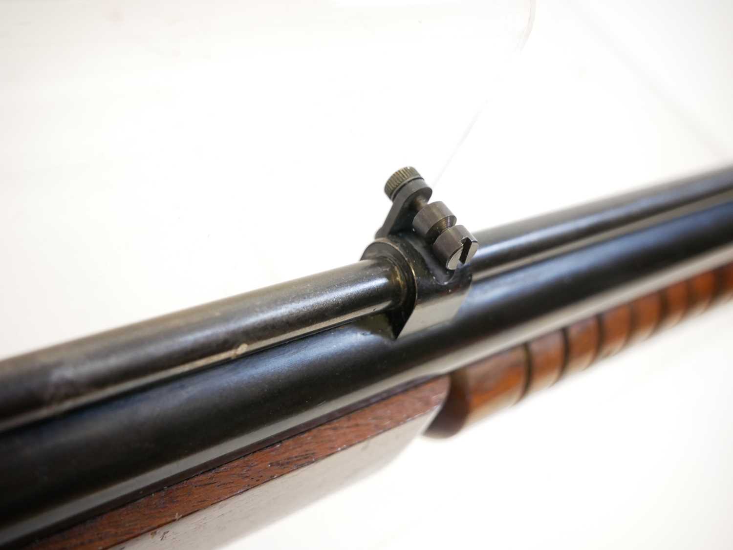 Benjamin Franklin .22 Model 312 pump up air rifle, serial number H357175, 19 inch sighted barrel. No - Image 6 of 13