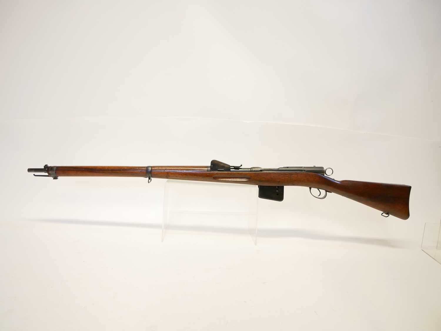 Schmidt Rubin 1889 7.5x 53.5mm straight pull rifle, matching serial numbers 119667, with 30" barrel, - Image 18 of 20