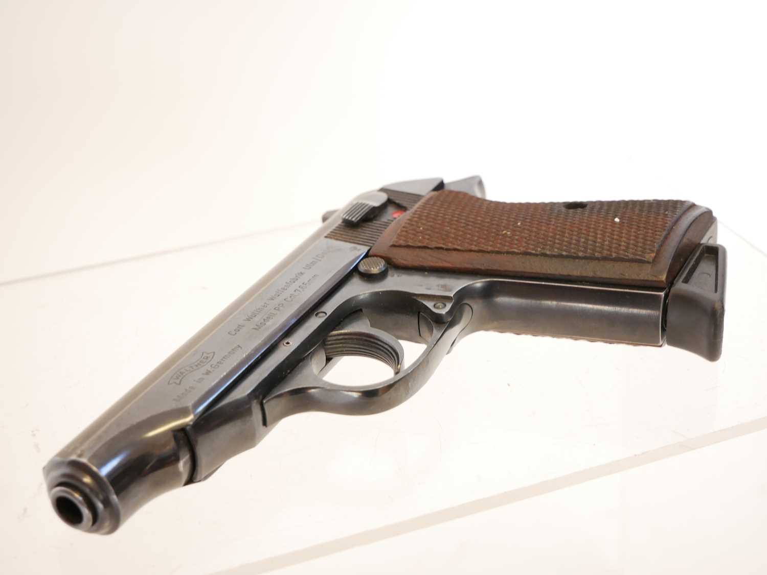 Deactivated Walther PP 7.65mm semi automatic pistol, serial number 398802, with one magazine. - Image 6 of 6