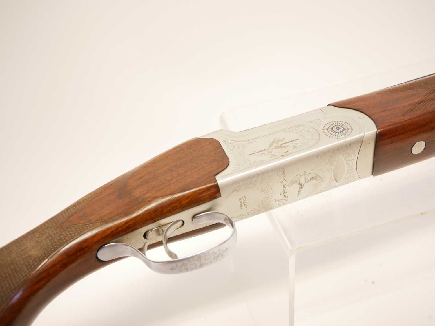 Yildiz 20 bore over and under shotgun, 30 inch barrels, (only two choke tubes present, no key) - Image 5 of 10