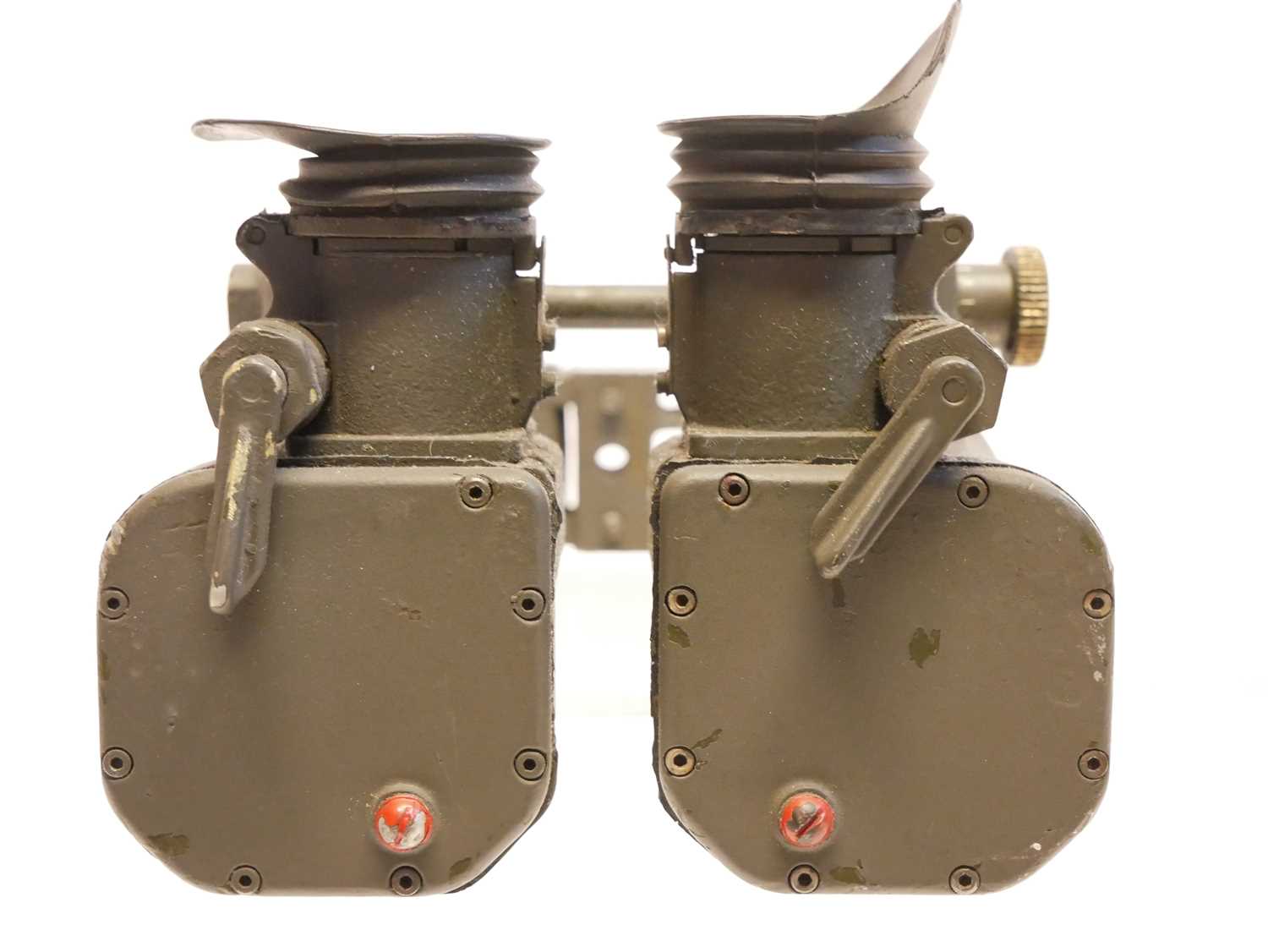 British armoured vehical pair of Periscopic Binoculars, MkII numbered F.V.210352, and No.PB8743. - Image 8 of 14
