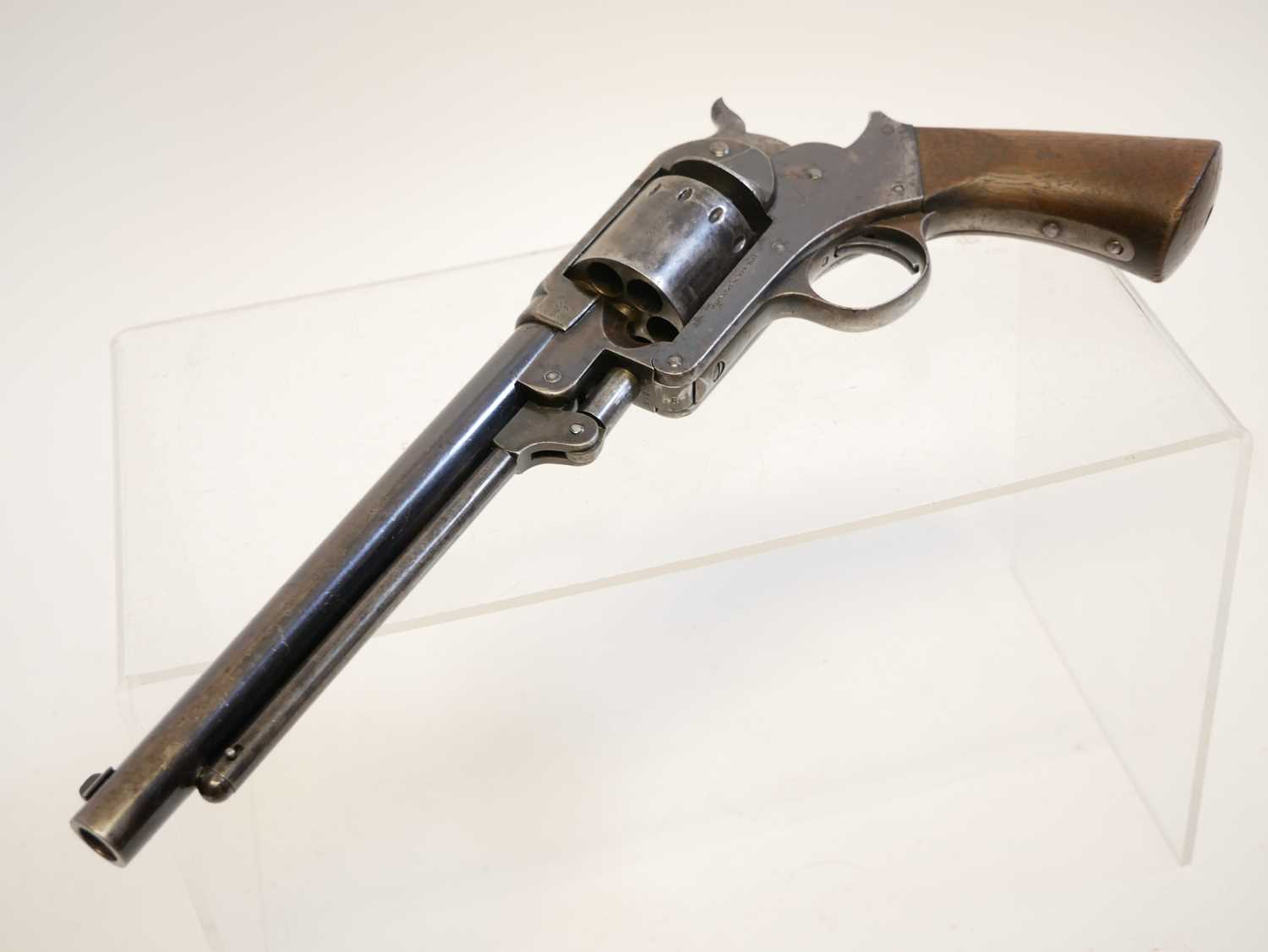 Starr Arms .44 model 1863 percussion single action revolver, serial number 38484 to cylinder only - Image 7 of 13