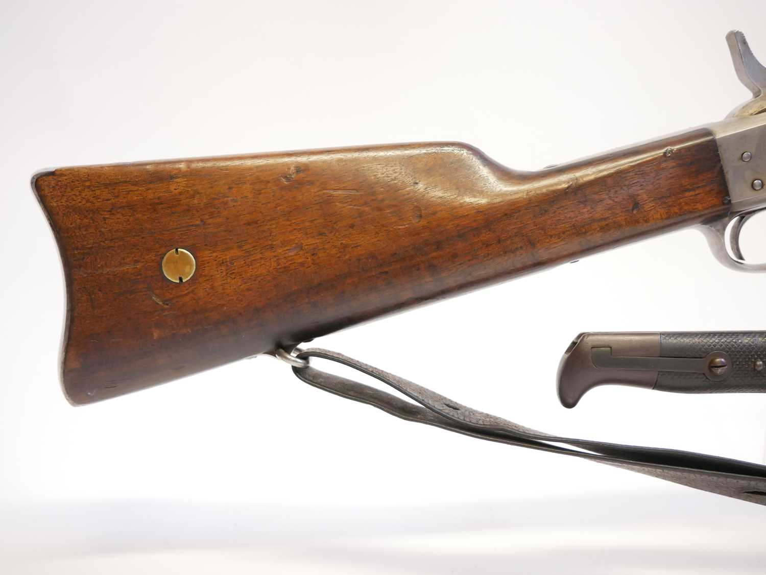 Danish Remington 11.7x51R M.1867 rolling block rifle, serial number 61233, 35inch barrel secured - Image 3 of 17