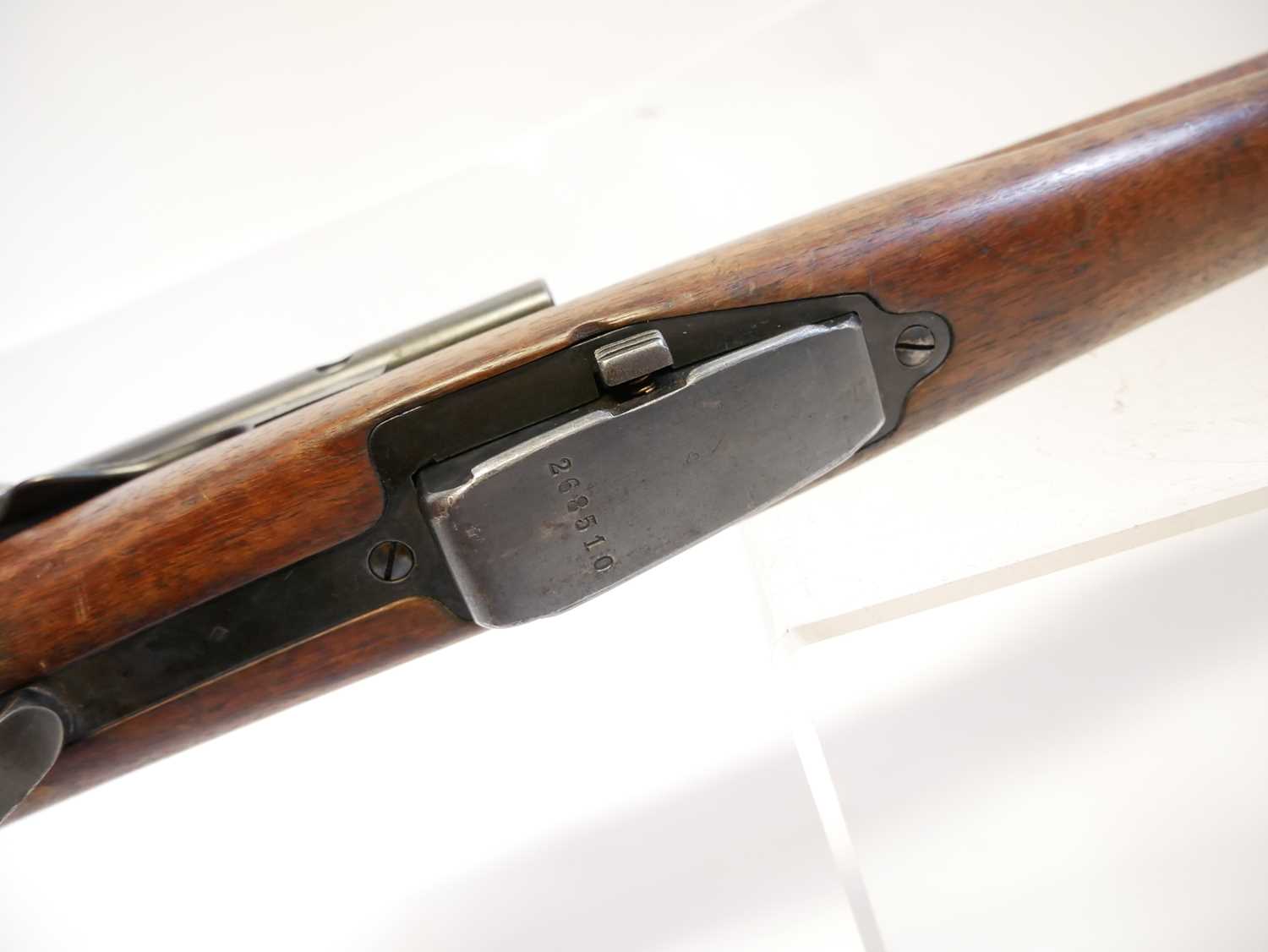 Schmidt Rubin 1896 7.5mm straight pull rifle, matching serial numbers 268510 to barrel, receiver, - Image 9 of 15