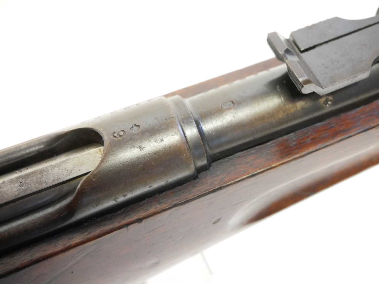 Schmidt Rubin 1889 7.5x 53.5mm straight pull rifle, matching serial numbers 119667, with 30" barrel, - Image 9 of 20