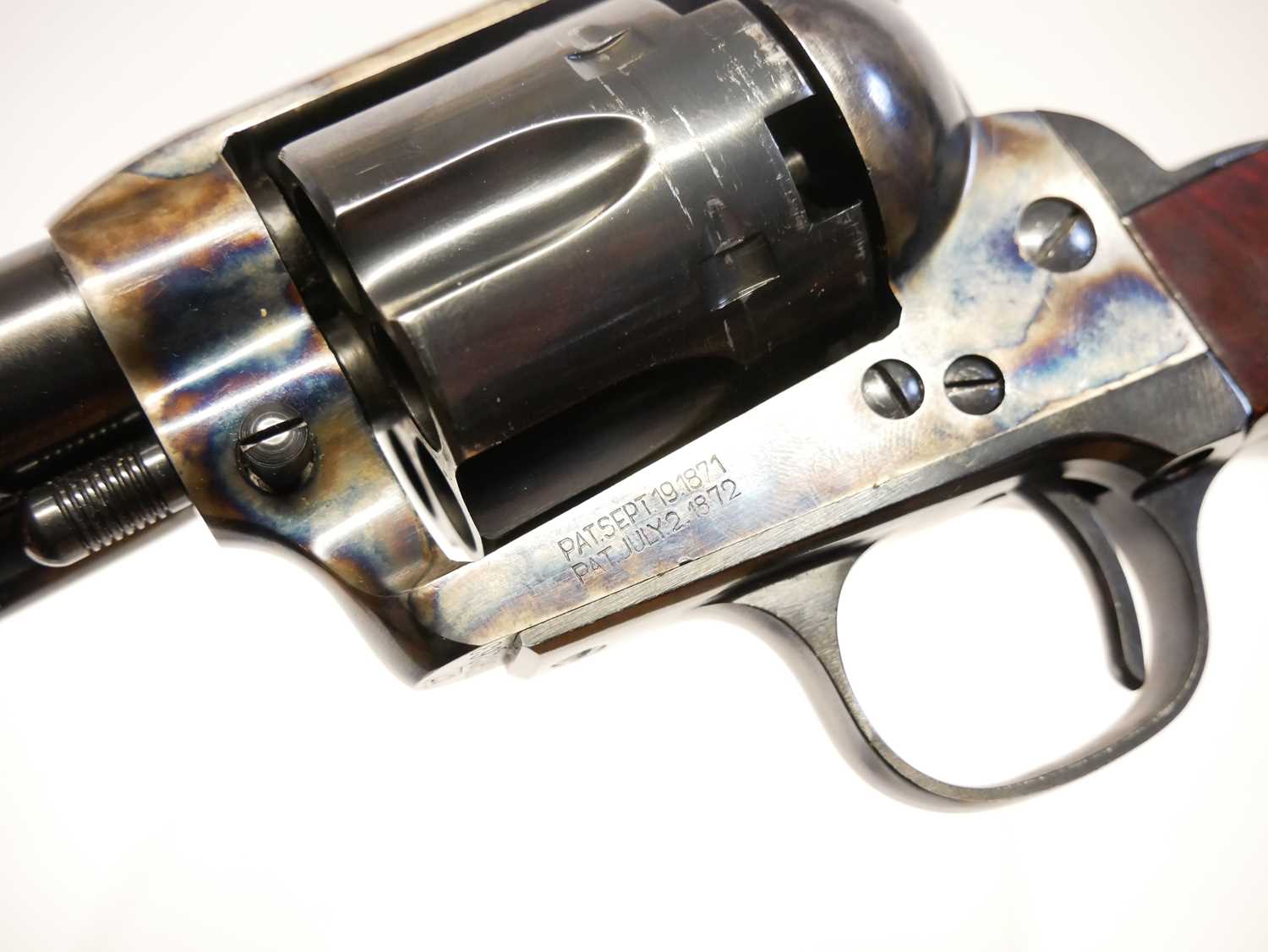Uberti .44 percussion muzzle loading cattleman revolver, serial number UG0263, 7.5inch barrel, - Image 9 of 10