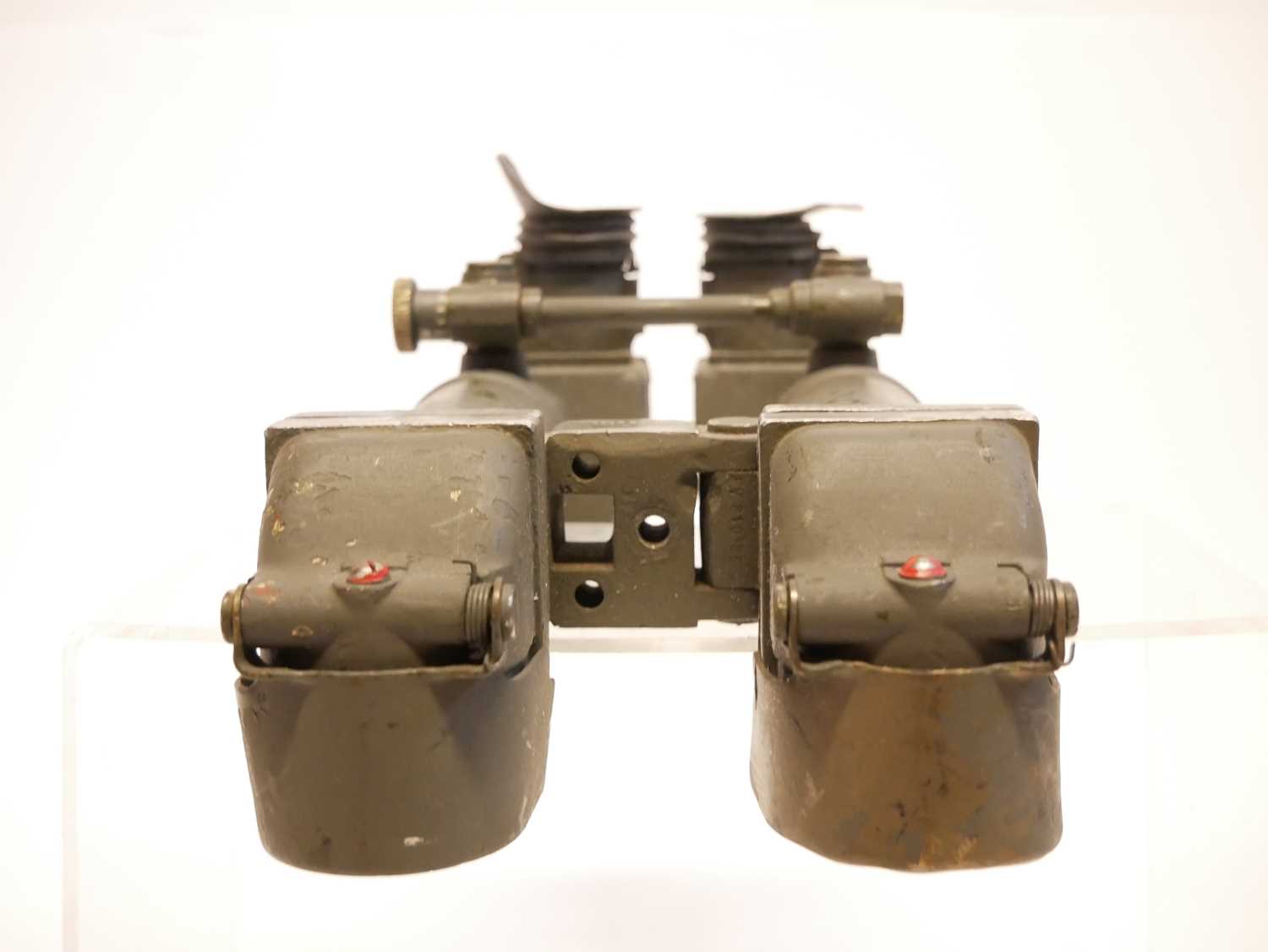 British armoured vehical pair of Periscopic Binoculars, MkII numbered F.V.210352, and No.PB8743. - Image 10 of 14