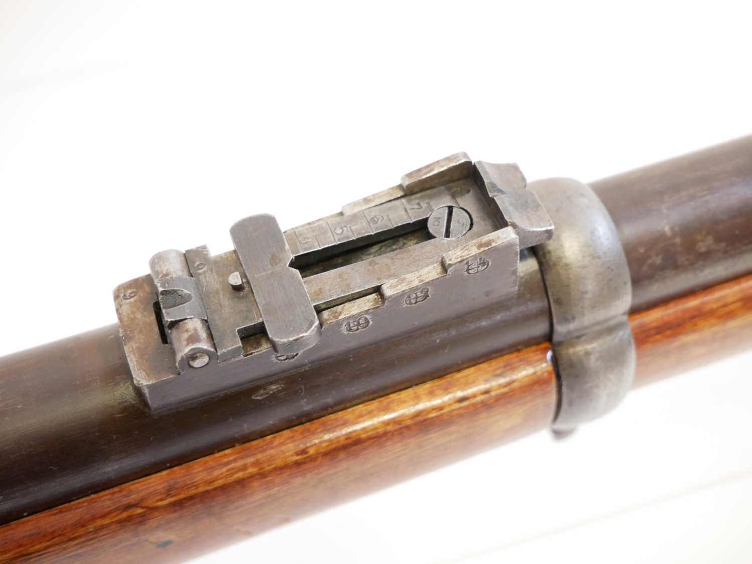 Swedish Remington 12.11x44R M1867 rolling block rifle, serial number 2401, 36inch barrel secured - Image 7 of 13