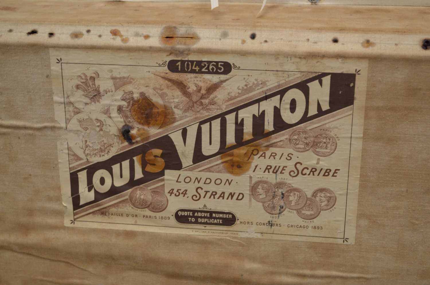 Louis Vuitton Impressive and Early Travelling Trunk - Image 7 of 11
