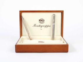 Montegrappa .925 Silver Mounted Fountain Pen and Propelling Pencil