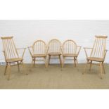 Lucian Ercolani for Ercol Five Dining Chairs