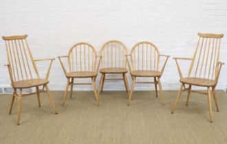 Lucian Ercolani for Ercol Five Dining Chairs