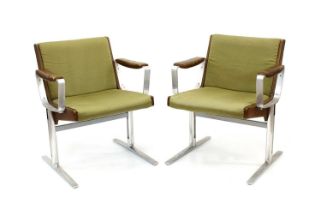 Robert Heritage (British 1927-2008) for Race Furniture Pair of "Q-Range" Lounge Chairs