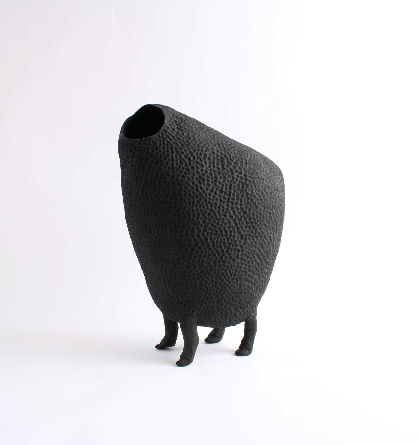 Ana Silva (Guatemala 1982-) Footed Vessel, From the Series "Tzukxul III" ("Sheep" in Q`eqchí) - Image 2 of 5