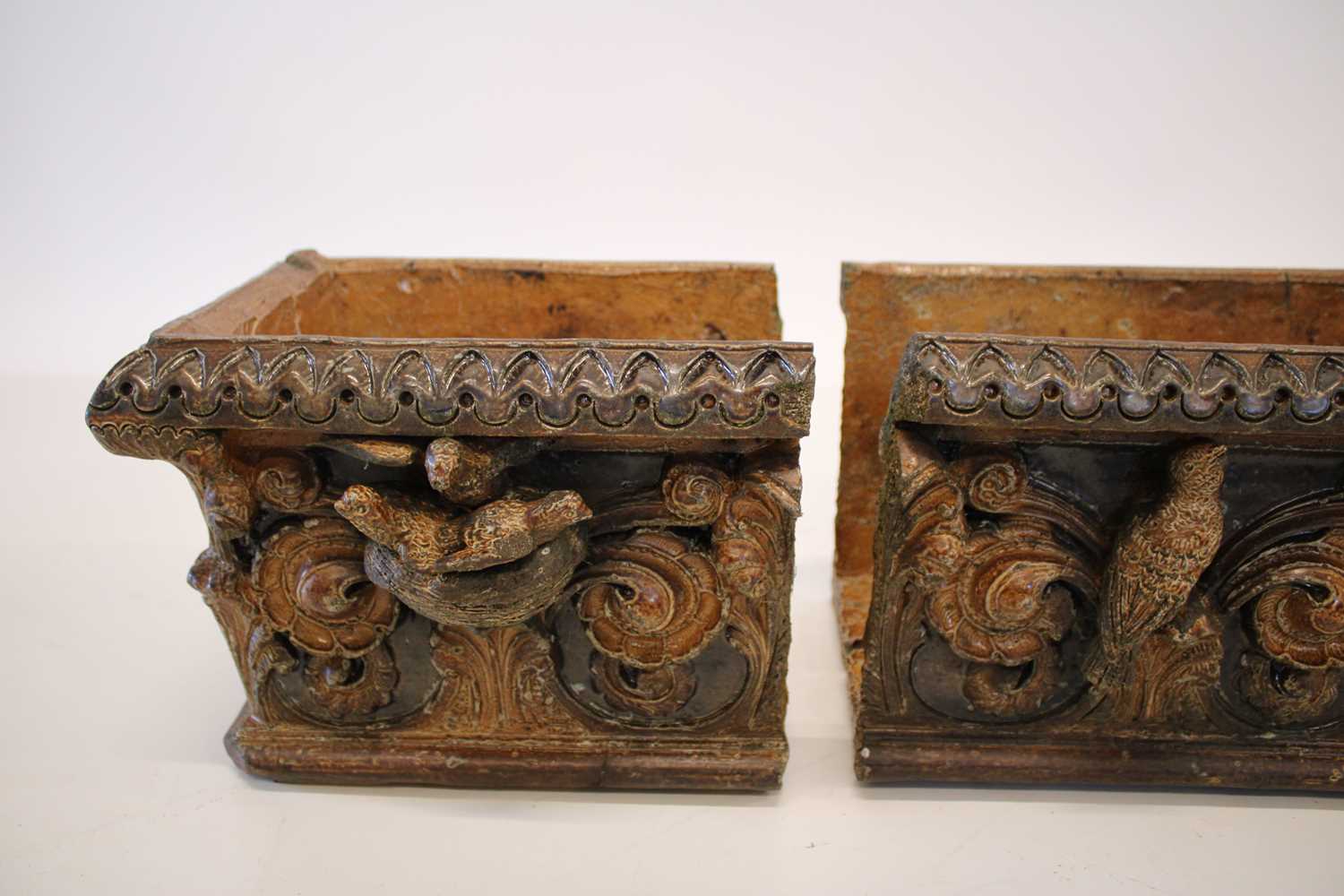 Robert Wallace Martin for Southall Pottery Rare Pair of Large Stoneware Planters - Image 9 of 22