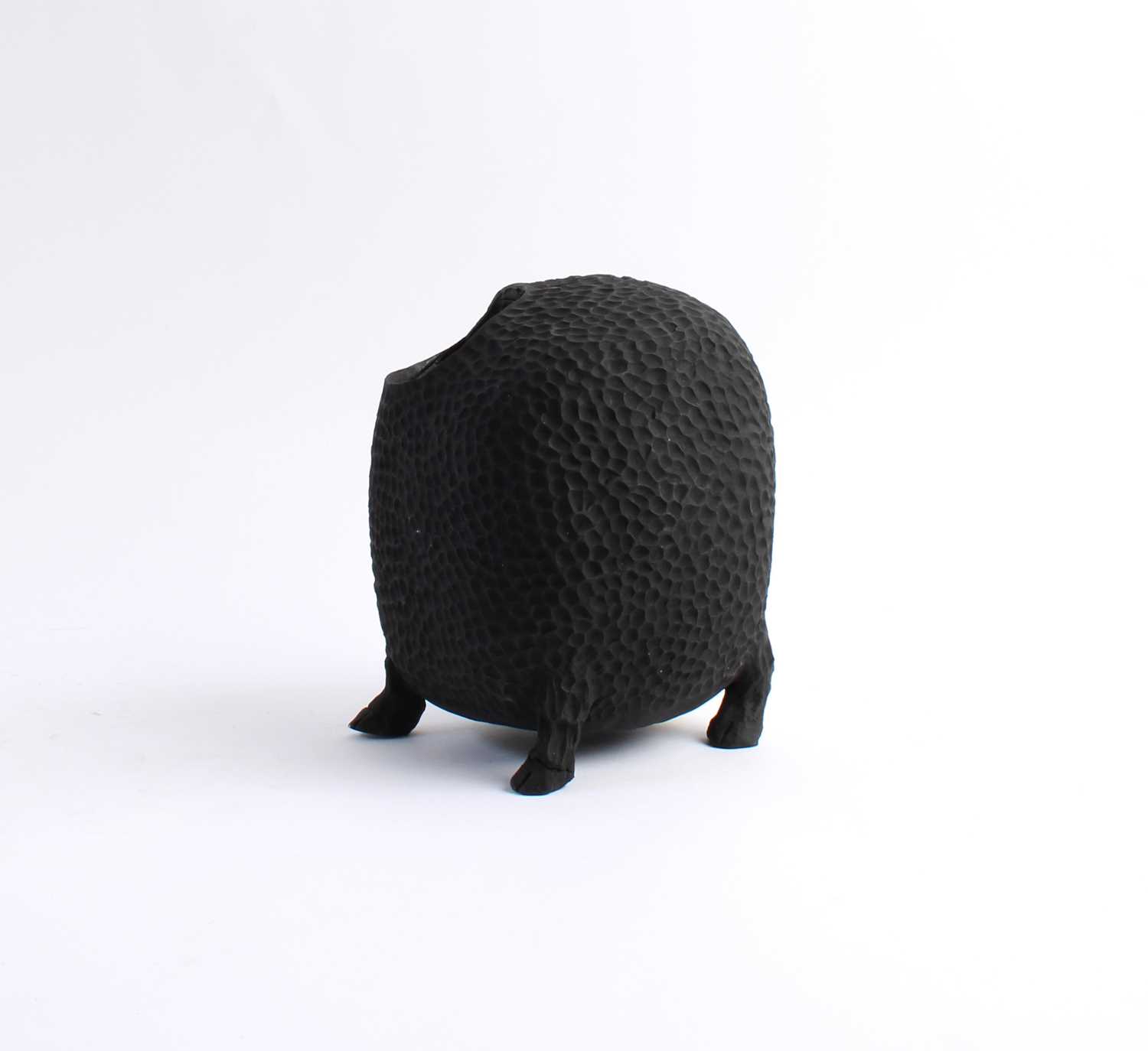 Ana Silva (Guatemala 1982-) Footed Vessel, From the Series "Tzukxul IV" ("Sheep" in Q`eqchí) - Image 3 of 6