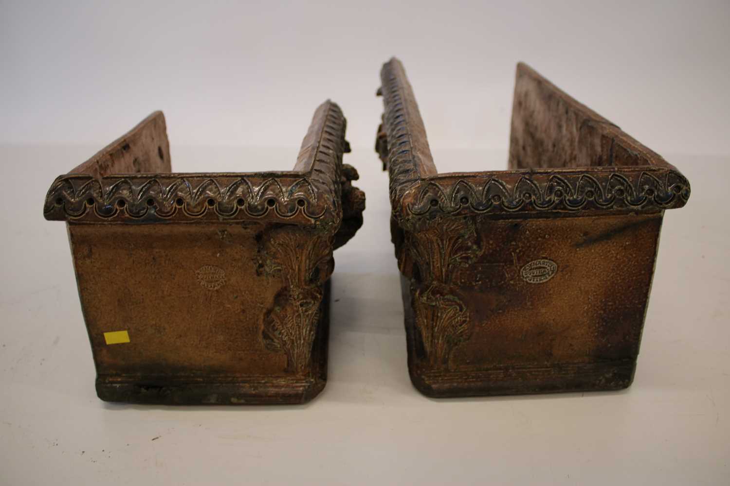 Robert Wallace Martin for Southall Pottery Rare Pair of Large Stoneware Planters - Image 14 of 22