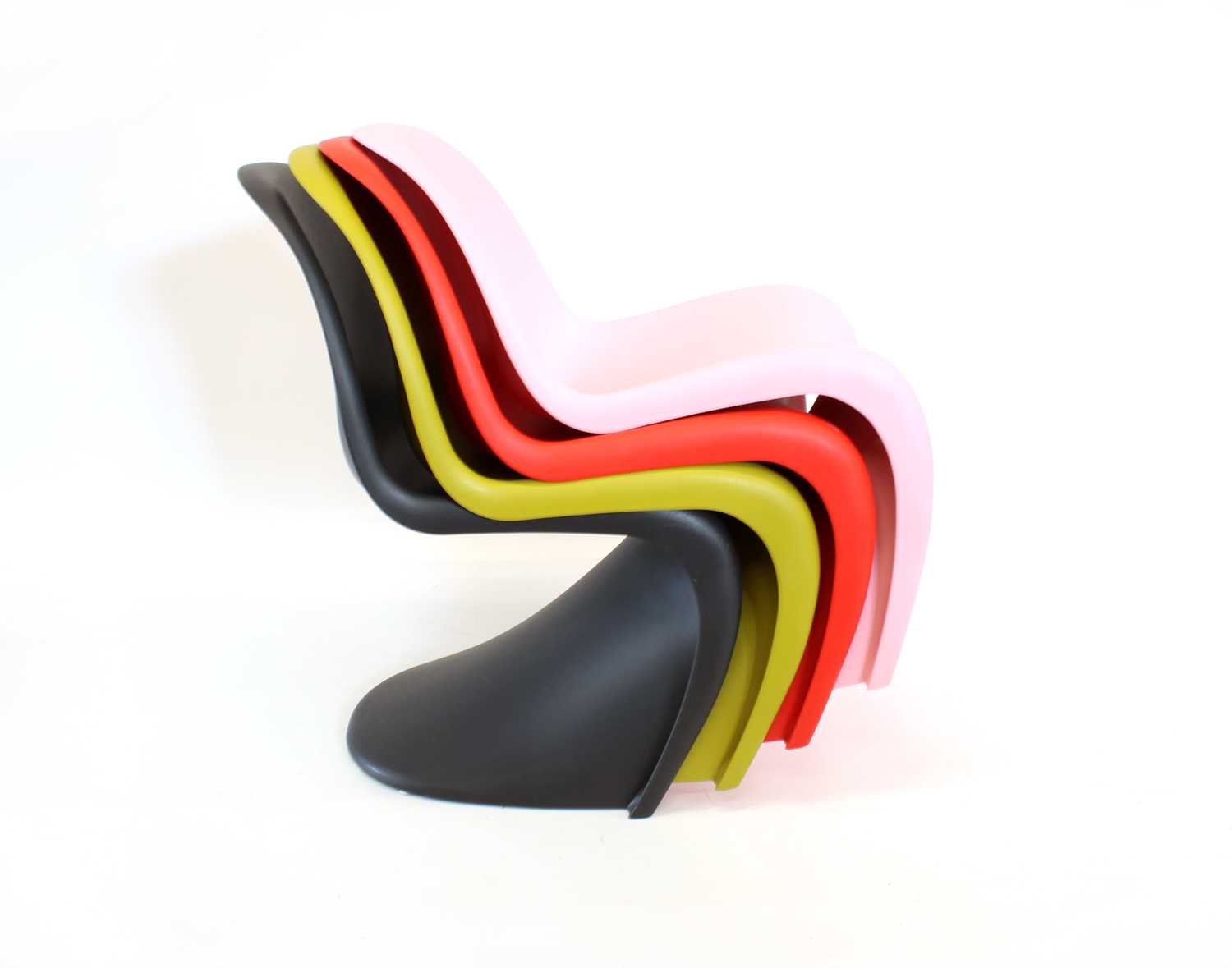 Verner Panton for Vitra Set of Four "Panton" Chairs - Image 4 of 16