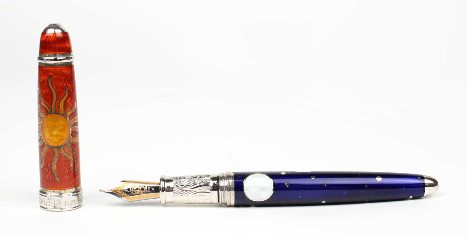 David Oscarson Fine "Celestial" Limited Edition Fountain Pen - Image 2 of 9