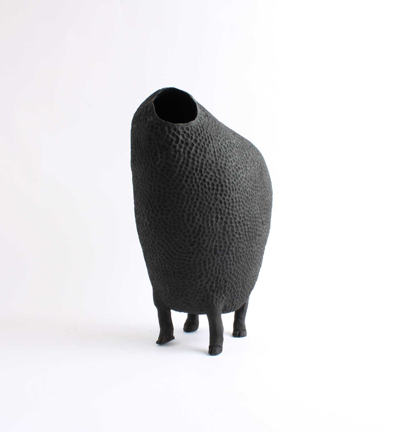 Ana Silva (Guatemala 1982-) Footed Vessel, From the Series "Tzukxul III" ("Sheep" in Q`eqchí)