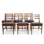 A & F H Set of Six Teak Dining Chairs