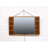 Art Deco Walnut Wall Mirror