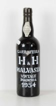 1 bottle H&H Henriques & Henriques Garrafeira Malvasia Vintage Madeira 1954