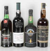 4 bottles Various Fine Port