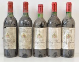5 bottles covering Three Mature Vintages