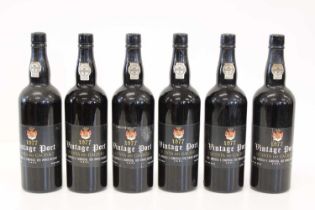 6 bottles Messias Quinta do Cachao Vintage Port 1977