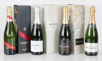 4 bottles Mixed Lot Fine Champagne