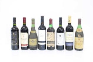 8 bottles Mixed Lot Collection of Mature Red Spanish Wine