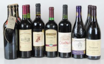 12 bottles Mixed Lot of Good Drinking Wine