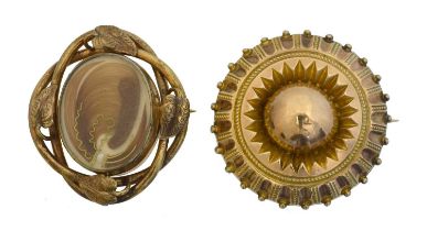 Two 19th century brooches.