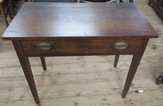 A mahogany sidetable, fitted with a frieze drawer, 35ins x 19ins, height 31ins