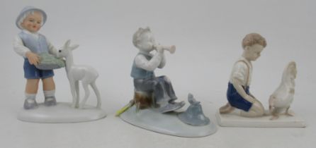 Three 20th century German porcelain figures