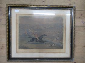 A set of four 19th century Hunting prints