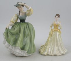 A Royal Doulton figure, Buttercup, together with a Coalport figure, Angela